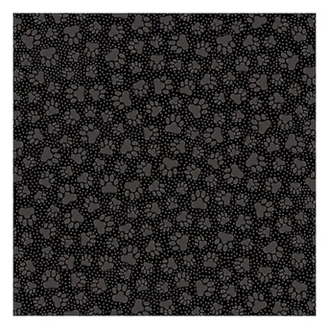 Quilting Illusions Paw Prints Black Cotton Fabric By Quilting Treasures