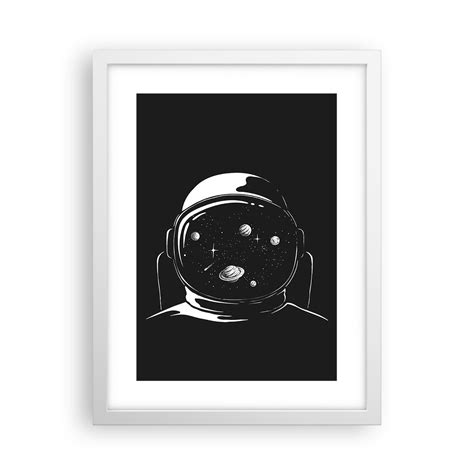 Obraz Plakat Niezły widok 30x40cm Astronauta Kosmos Wszechświat