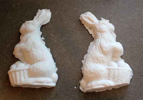 Crafty Sisters: Chocolate Mold Easter Bunnies Using Sculptamold