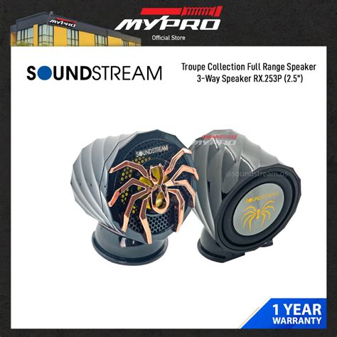 Soundstream Troupe Collection Full Range Speaker 3 Way Speaker Rx253p