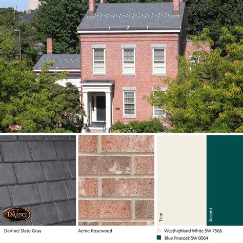 Pink Brick Exterior Color Schemes DaVinci Roofscapes