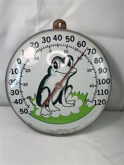 Htf Vintage Frog Thermometer The Original Jumbo Dial Ohio Etsy