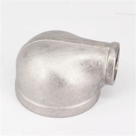 2 Bs To 34 Bsp Female 304 Stainless Steel Reducing Elbow Connector Pipe Fitting Water Oil Air