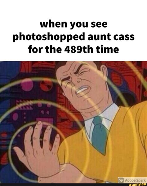 When You See Photoshopped Aunt Cass For The 489th Time Ifunny