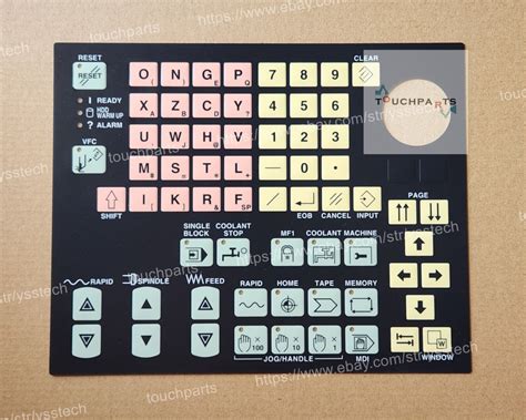 Set Of 2 Pieces Keypad Membrane For Mazak Mazatrol Qt 640t Nexus 350m