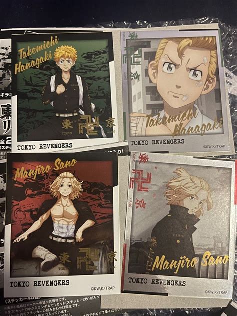 Official Tokyo Revenger Kuji Stickers Hobbies And Toys Memorabilia