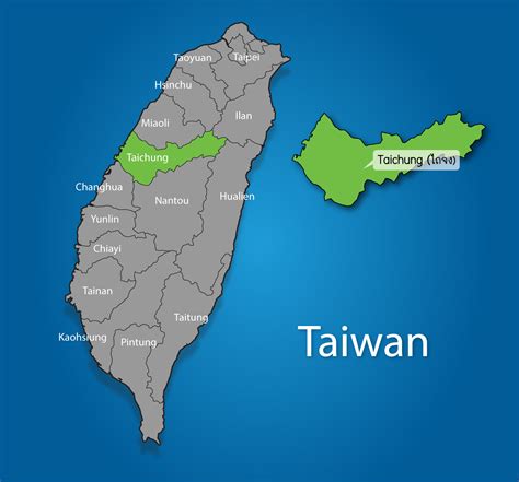 Taiwan Map Taichung Ibreak2travel หนีงานไปเที่ยว