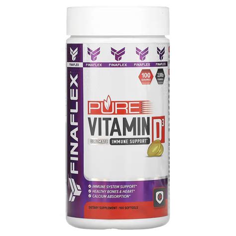 Витамин D3 Finaflex Pure Vitamin D3 100 капсул — купить недорого в Москве