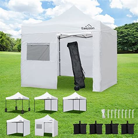 Easyzon 10x10 Pop Up Canopy Tent Heavy Duty Outdoor Folding Wedding