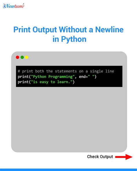 Print Output Without A Newline In Python