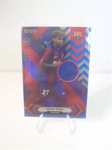 LAMINE YAMAL TOPPS FC Barcelona Equipo Set 2023 24 250 PARCHE NUMERADO