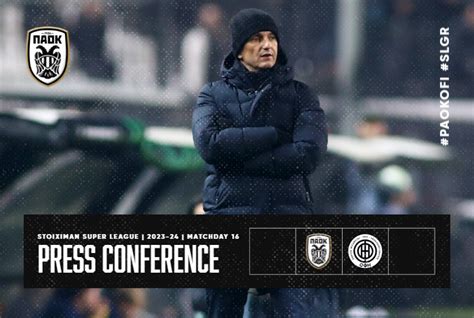 Post Match Press Conference Video Paokfc