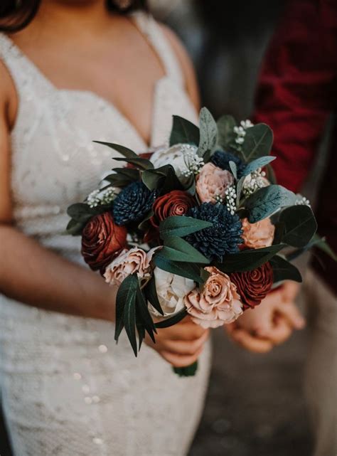 Pin By Jordan Berry On The Best Day Navy Blue Wedding Bouquets