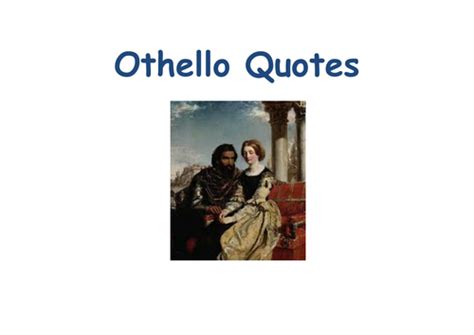 Othello Quotes Teaching Resources