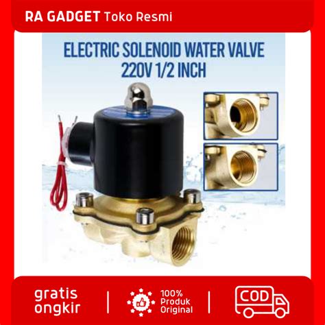 Jual Electric Solenoid Water Valve V Inch W Katup Listrik