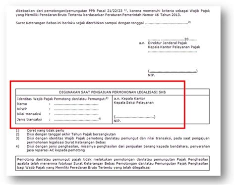 Detail Surat Keterangan Bebas Pajak Koleksi Nomer