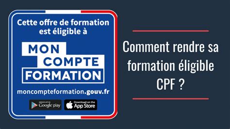 Rendre Sa Formation Ligible Cpf Otaket