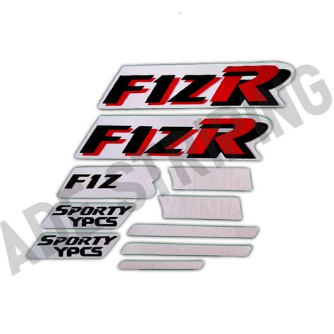 Stiker Striping Lis Body Motor Yamaha F Zr Marlboro Putih Merah Standar