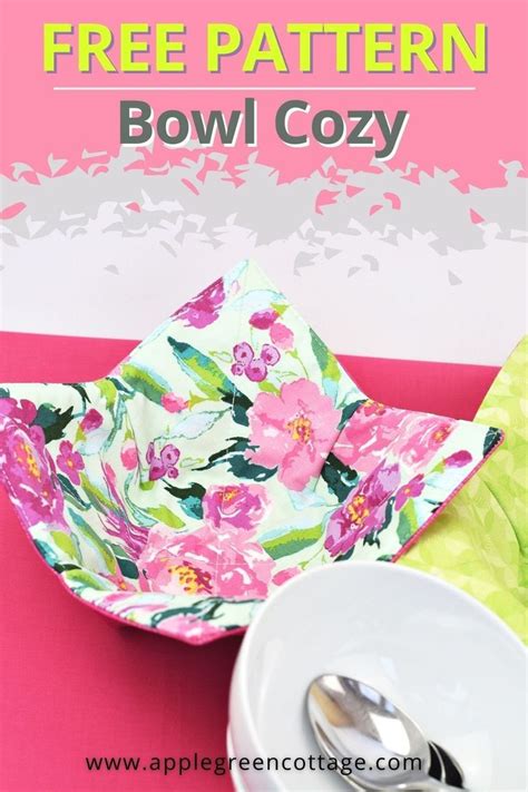 Microwave Bowl Cozy Pattern Applegreen Cottage Sewing Projects Free Easy Sewing Projects