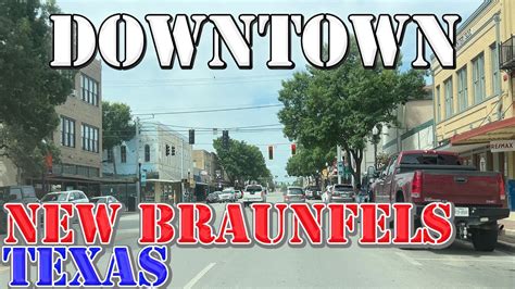 New Braunfels Texas 4k Downtown Drive Youtube