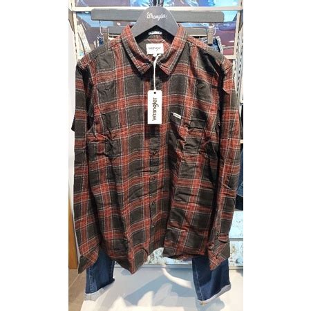 Jual Kemeja Flannel Brands Wrangler Shopee Indonesia