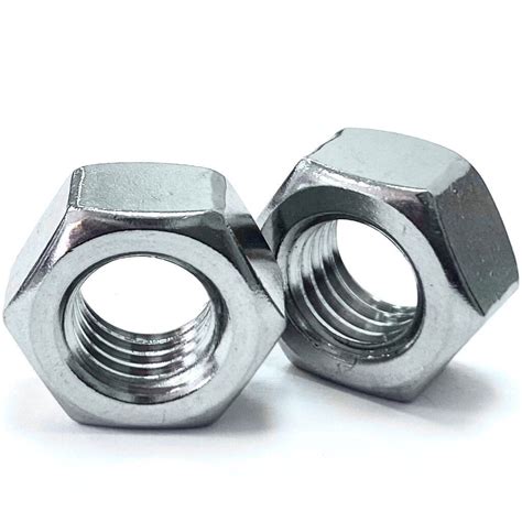 M72 Hexagon Steel Full Nuts Grade 8 Bright Zinc Plated BZP DIN 934