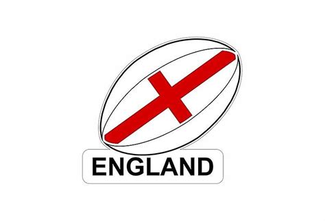 Sticker car sticker flag flag English rugby ball angleterre | Fruugo US