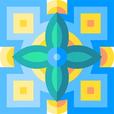 Mandala Basic Straight Flat Icon
