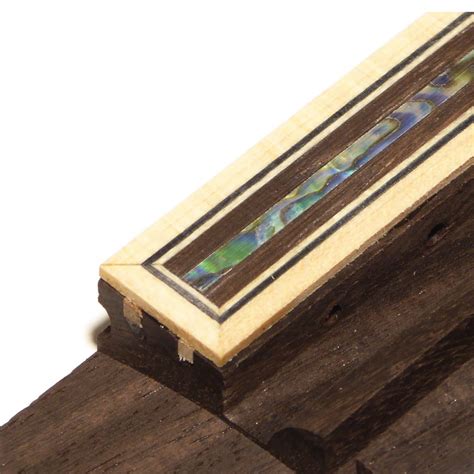 Rosewood Acoustic Guitar Bridge With Abalone Inlay