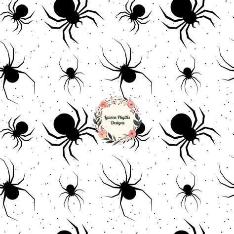 Spiders and Spider Webs Seamless Pattern Design for Fabric - Etsy