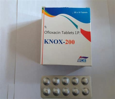 Knox 200 Ofloxacin 200 Mg Tab Packaging Type Alu Packaging Size 20