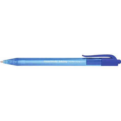 Stylo bille rétractable PAPERMATE Inkjoy 100 RT pointe moyenne bleu