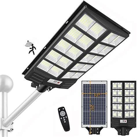 1200W LED Solar Street Light Motion Sensor 100000LM IP65 Waterproof