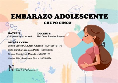 Embarazo NO Deseado Infografia Semana 1 EMBARAZO ADOLESCENTE