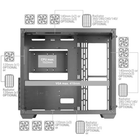 CUSTOM PREMIUM GAMING TOWER XXL MCV3 Mars Gaming