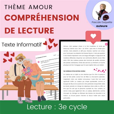 Compréhension de Lecture Texte Informatif AMOUR