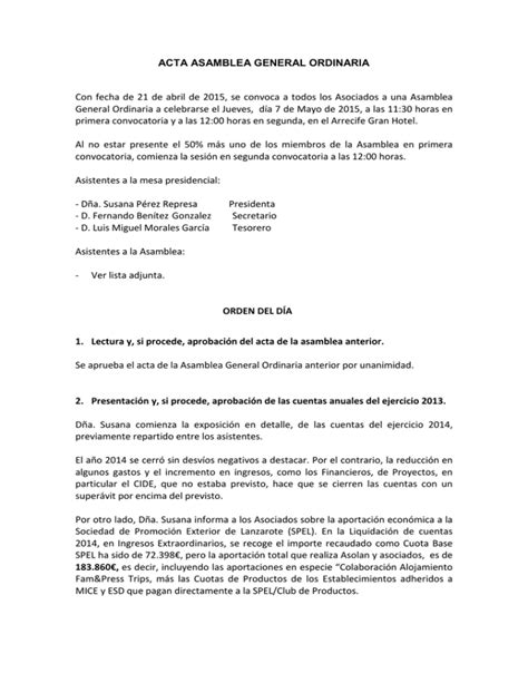 Acta Asamblea Anterior