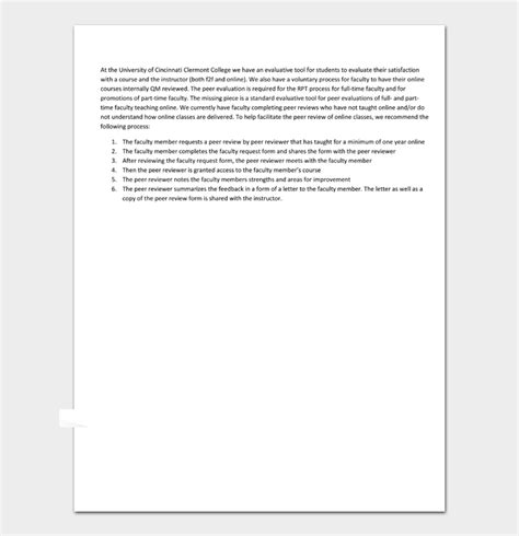 14 Free Peer Evaluation Forms Templates Word PDF DocFormats