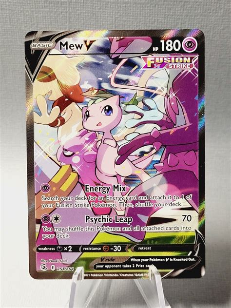 POKEMON TCG FUSION STRIKE MEW V ALTERNATE ART 251 264 NM Values MAVIN