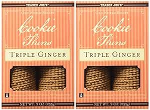 Amazon Trader Joe S Cookie Thins Triple Ginger Pack Of 2