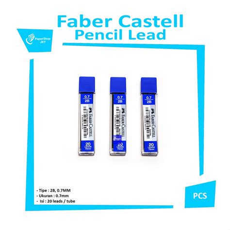 Jual Faber Castell Isi Pensil Mekanik B Mm Refill Pencil Lead