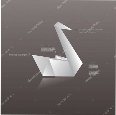 Swan Origami Icon