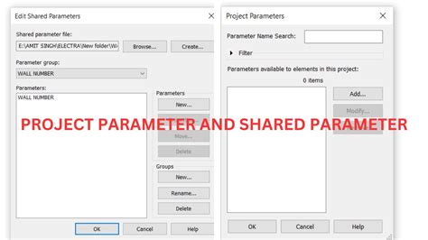 Understanding Shared Parameters And Project Parameters In Revit A