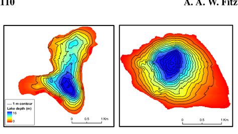 Bathymetry Maps Of Lake F And Lake Z Data From Which Was Used To Download Scientific Diagram