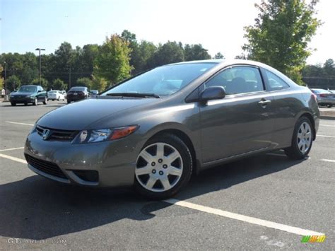 2007 Galaxy Gray Metallic Honda Civic LX Coupe 53982135 GTCarLot