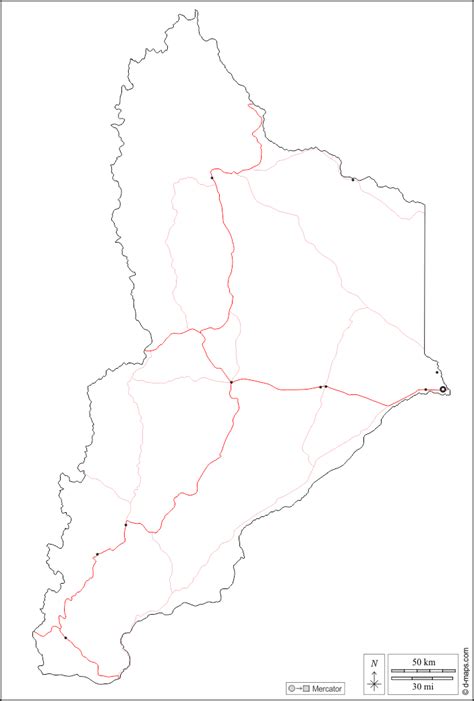 Neuquén Mapa gratuito mapa mudo gratuito mapa en blanco gratuito