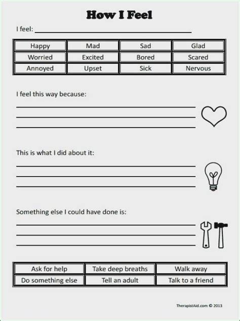 Free Printable Couples Therapy Worksheets Anger Management Worksheets