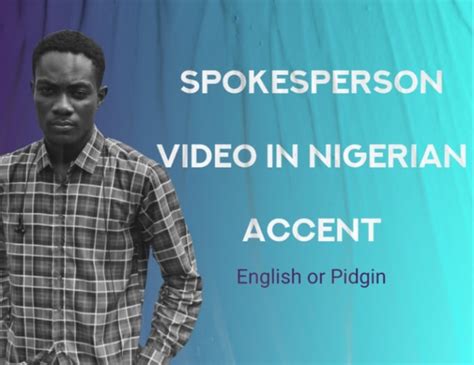 Do a short video with audio in nigerian accent by Overlordboec | Fiverr