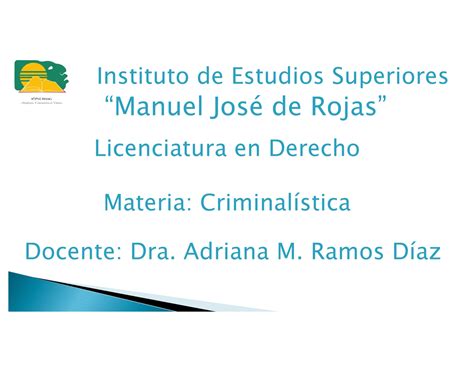 Criminalistica Conceptos Derecho Penal Studocu