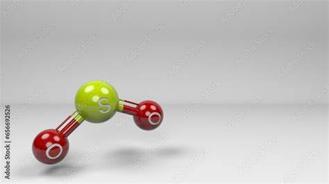 Sulfur Dioxide Molecule Molecular Structure Of Sulfur Dioxide Toxic